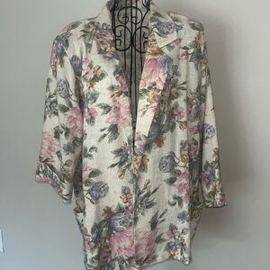 Alice Stuart floral vintage blazer. Sz Large